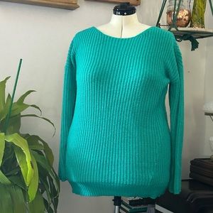 Thick cozy teal sweater